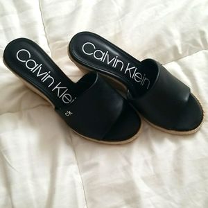 Calvin Klein Wedge Sandals 6.5